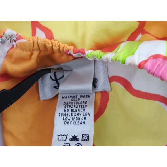 Lilly Pulitzer Willa Halter Top Dress Sz 8 Pink Bright Floral A Line Sundress - Picture 7 of 9